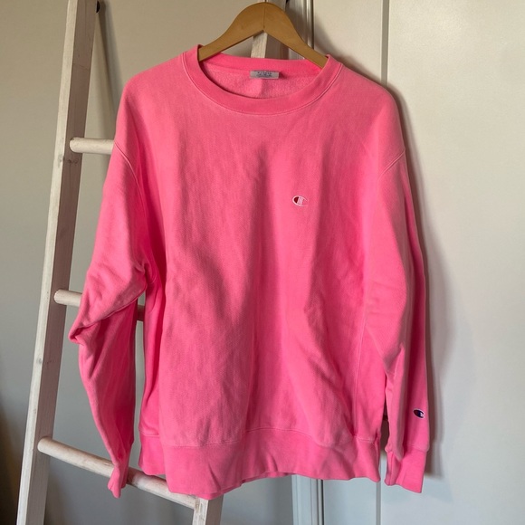 Champion Other - Champion XL Reverse Weave Crewneck Neon Pink